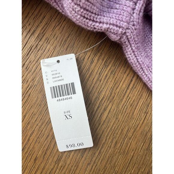 Anthropologie MOTH New With Tags Freeport Sweater in Lilac XS - Picture 4 of 7